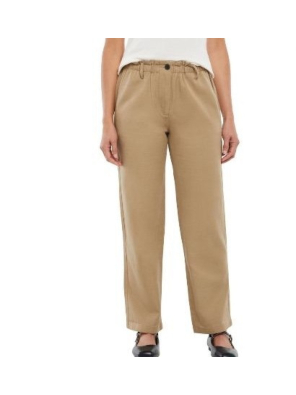 GAP Easy Twill Straight Leg Pants in Beige, Size M